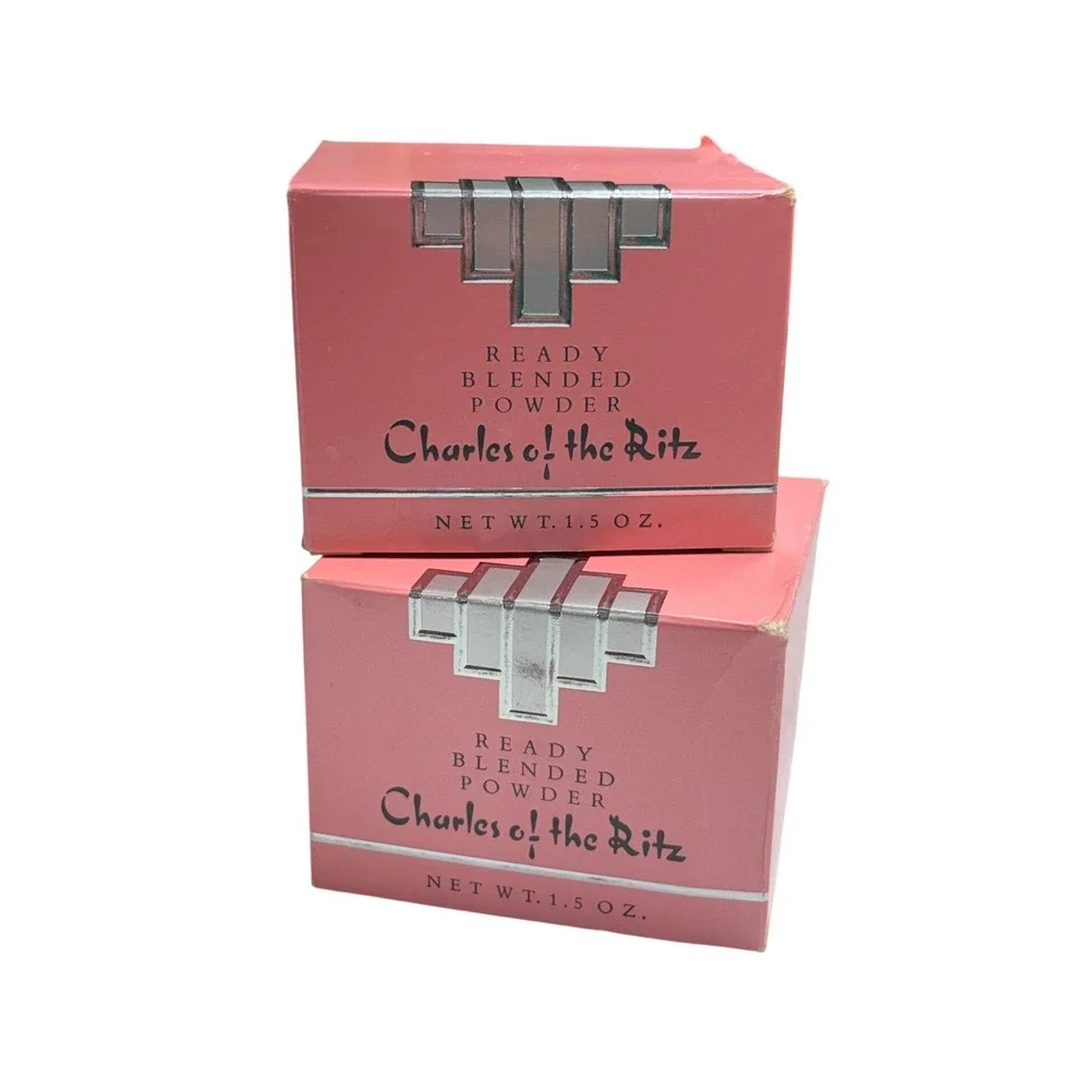 Charles of the‎ Ritz Ready Blended Powder 1.5oz Classic Ivory 2pk Vintage Pink